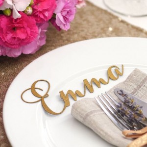 laser cut place card place settings